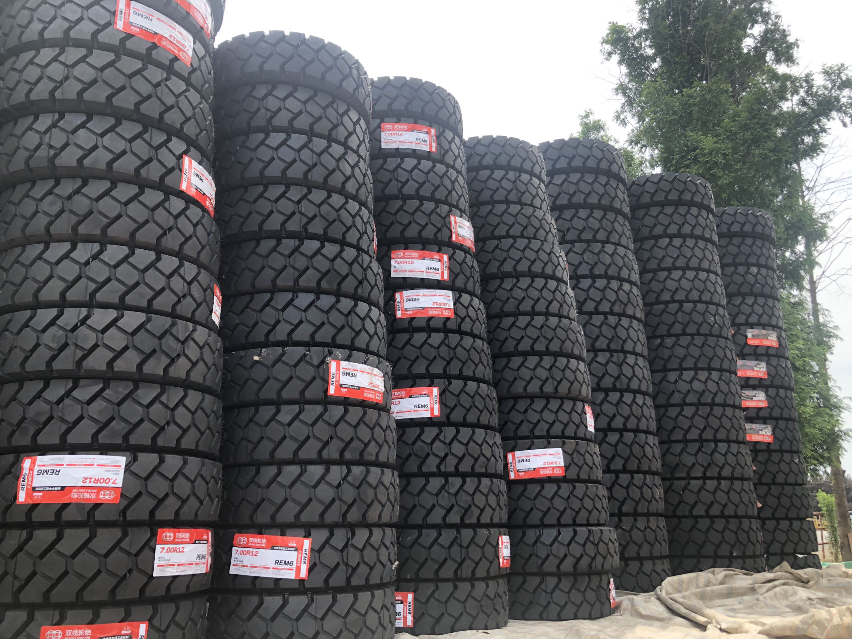 double coin radial forklift tires ready to go