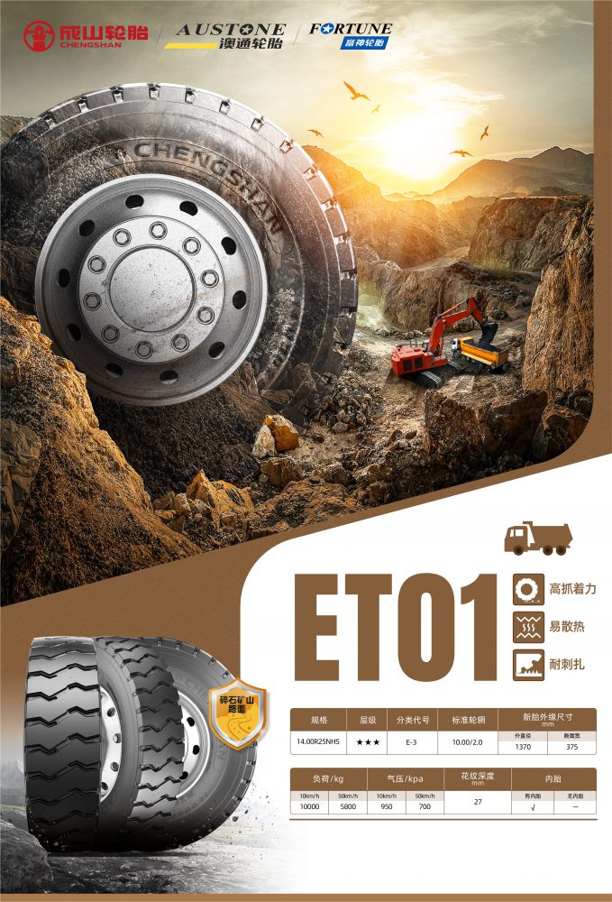 14.00R25 E3/L3 Double Coin REM21+