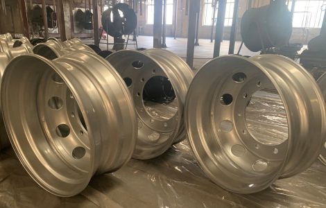 Steel Wheels ready for fitting to tires